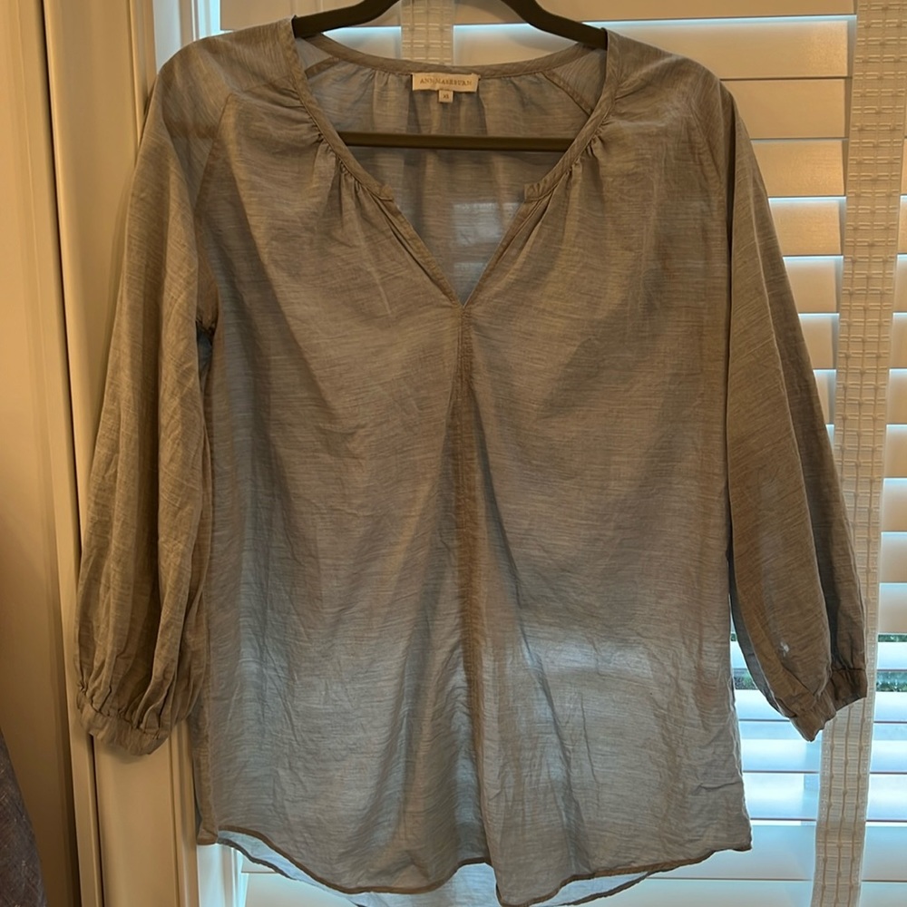 Ann Mashburn lightweight cotton blouse